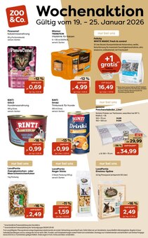 Katzenfutter im ZOO und Co. Prospekt "Wochenaktion" mit 1 Seiten (Frankfurt (Main))