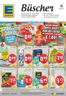 EDEKA Prospekt der Woche "Aktuelle Angebote" Seite 1, 20.10.2025 bis 25.10.2025 für Dinslaken Aktueller EDEKA Prospekt "Aktuelle Angebote" Seite 1 von 24 Seiten für Dinslaken