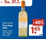 Pinot Grigio DOC von Mario Collina im aktuellen ALDI SÜD Prospekt für 1,65 €