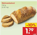 Weltmeisterbrot im Netto Marken-Discount Prospekt Weltmeisterbrot von im aktuellen Netto Marken-Discount Prospekt für 1,79 €