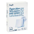 Ramette 500 feuilles blanches - SIMPL en promo chez Carrefour Ramette 500 feuilles blanches - SIMPL dans le catalogue Carrefour