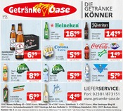 Aktueller Getränke Oase Prospekt mit Bier, "Aktuelle Angebote", Seite 1