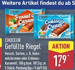 Gefüllte Riegel Peanut & Caramel von Choceur im aktuellen ALDI Nord Prospekt