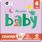 Couches Auchan Baby en promo chez Auchan Supermarché La Courneuve à 8,39 €