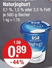 Naturjoghurt 0,1 % Fett im V-Markt Prospekt Naturjoghurt 0,1 % Fett von Weihenstephan im aktuellen V-Markt Prospekt für 0,89 €