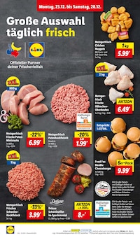 Hackfleisch im Lidl Prospekt "LIDL LOHNT SICH" mit 38 Seiten (Heilbronn)