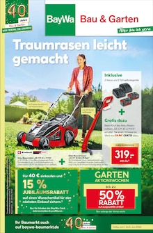 Aktueller BayWa Bau- und Gartenmärkte Prospekt für Retzstadt und Ungebung, Seiten zum blättern BayWa Bau- und Gartenmärkte Prospekt Traumrasen leicht gemacht mit Seiten in Retzstadt und Umgebung