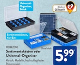 Sortimentskästen von WORKZONE im aktuellen ALDI SÜD Prospekt für 5,99 €