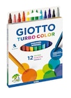 GIOTTO Turbo Color - 12 Feutres - pointe moyenne - GIOTTO en promo chez Bureau Vallée Ronchin à 1,90 €