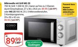 Mikrowelle mit Grill MG 20 Angebote von Caso bei GLOBUS Neustadt für 1,99 €