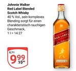 Red Label Scotch Whisky im Angebot bei GLOBUS in Brühl Red Label Scotch Whisky Angebote von Johnnie Walker bei GLOBUS Brühl für 9,99 €