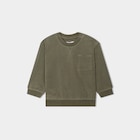 Promo Sweat manches longues 1 poche coton vert kaki bébé garçon à 2,99 € dans le catalogue La Halle à Saint-Sébastien-sur-Loire