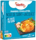 Paniers feuilletés noix de saint jacques surgelées - NETTO en promo chez Netto Amiens à 3,49 €