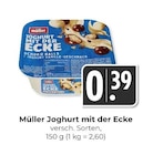Joghurt mit der Ecke im Angebot bei Hieber in Lörrach Joghurt mit der Ecke Angebote von Müller bei Hieber Lörrach für 0,39 €