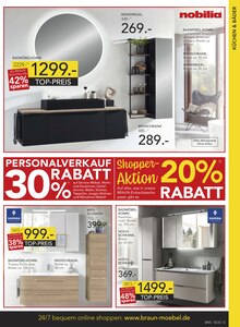 Badmöbel im BRAUN Möbel-Center Prospekt "EXKLUSIVER PERSONALVERKAUF" mit 16 Seiten (Freiburg (Breisgau))