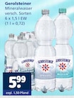 Aktuelle Gerolsteiner Angebote bei Getränkewelt in Wuppertal Aktuelles Mineralwasser Angebot bei Getränkewelt in Wuppertal ab 5,99 €