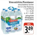 Natürliches Mineralwasser im EDEKA Prospekt Natürliches Mineralwasser von Vitrex im aktuellen EDEKA Prospekt für 3,49 €