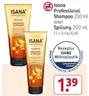 Professional Shampoo oder Spülung Angebote von Isana bei Rossmann Gütersloh für 1,39 €