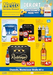 Aktueller Netto Marken-Discount Prospekt mit Radeberger, "DER ORT, AN DEM DU IMMER AUSGEZEICHNETE PREISE FINDEST.", Seite 1