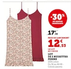 Nuisettes Femme en promo chez Super U Clermont-Ferrand à 12,53 €