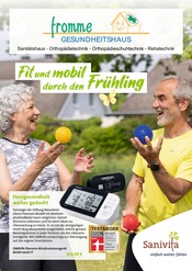 Aktueller Gesundheitshaus Fromme GmbH Prospekt mit Blutdruckmessgerät, "Fit und mobil durch den Frühling", Seite 1
