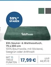 XXL Sauna- & Wellnesstuch, Seegrün im EDEKA Prospekt XXL Sauna- & Wellnesstuch, Seegrün von im aktuellen EDEKA Prospekt für 17,99 €