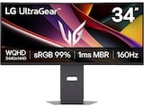 Aktuelles UltraGear™ 34G600A-B 34 Zoll UWQHD Monitor 5 ms Reaktionszeit 160 Hz Angebot bei MediaMarkt Saturn in Chemnitz ab 249,99 €
