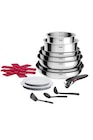 Batterie de cuisine Tefal Ingenio Cook Eat set Inox 15p Casseroles poeles et ustensiles L881SF04 - Tefal en promo chez Darty Batterie de cuisine Tefal Ingenio Cook Eat set Inox 15p Casseroles poeles et ustensiles L881SF04 - Tefal dans le catalogue Darty