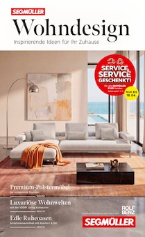 Segmüller Prospekt "Wohndesign - Inspirierende Ideen für Ihr Zuhause" mit  Seiten (Weiterstadt)