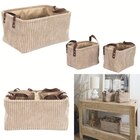 Panier velours côtelé en promo chez Maxi Bazar Versailles à 6,99 €