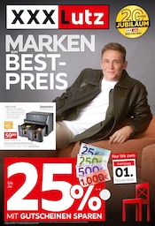 XXXLutz Möbelhäuser Möbel & Einrichtung Prospekt der aktuellen Woche mit 24 Seiten, gültig von 27.10.2025 bis 09.11.2025, in Heuchelheim und Umgebung Aktueller XXXLutz Möbelhäuser Möbel & Einrichtung Prospekt in Heuchelheim und Umgebung, "MARKEN ZUM BESTPREIS" mit 24 Seiten, 27.10.2025 - 09.11.2025