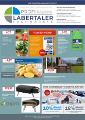 Aktueller Labertaler Fachmarkt Baumarkt Prospekt in Obertraubling und Umgebung, "Ihr starker Baumarkt vor Ort!" mit 16 Seiten, 13.04.2024 - 25.04.2024