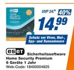 expert Ochsenfurt - Sicherheitssoftware Home Security Premium Angebot im Prospekt Sicherheitssoftware Home Security Premium bei expert im Ochsenfurt Prospekt für 14,99 €