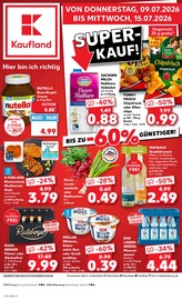 Kaufland Supermarkt Prospekt der aktuellen Woche mit 54 Seiten, gültig von 09.07.2026 bis 15.07.2026, in Plattenburg und Umgebung Aktueller Kaufland Supermarkt Prospekt in Plattenburg und Umgebung, "Hier bin ich richtig" mit 54 Seiten, 09.07.2026 - 15.07.2026