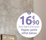 Papier peint effet béton - Mr.Bricolage à Saintes Papier peint effet béton en promo chez Mr.Bricolage Saintes à 16,90 €