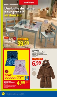 Promo Table Enfant dans le catalogue Lidl du moment à la page 50