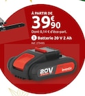 Batterie INV-BAT20-2AH 20 V - inventiv en promo chez Mr. Bricolage Toulouse à 39,90 €