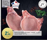 Promo Côte de porc (échine, carré, filet) à 2,99 € dans le catalogue Intermarché à Plouézec