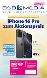BSB mobilfunk Prospekt für Rostock: "iPhone 16 Pro zum Aktionspreis", 8 Seiten, 01.07.2025 - 31.07.2025