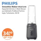 Smoothie-Maker HR2672/00 von Philips im aktuellen V-Markt Prospekt für 34,99 €