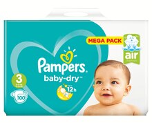 Couches mega baby-dry - Carrefour Market à Massy Couches mega baby-dry en promo chez Carrefour Market Massy à 7,40 €