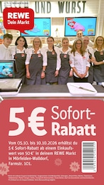 REWE Prospekt für Mörfelden-Walldorf mit 36 Seiten REWE Prospekt "Dein Markt" für Mörfelden-Walldorf, 36 Seiten, 05.10.2026 - 10.10.2026