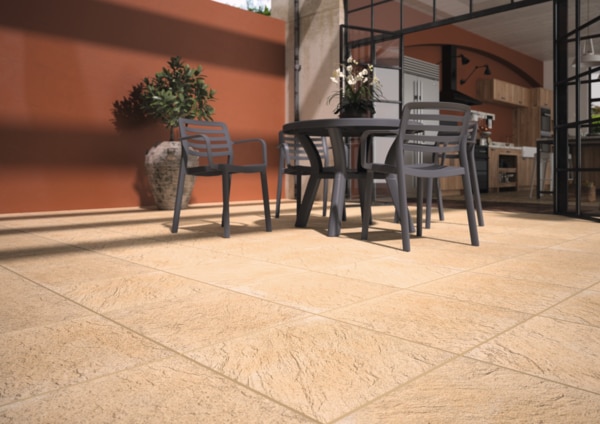 Dalle "macadamia" béton 40 x 40 cm