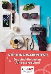 Aktueller kaufDA Magazin Prospekt mit Strandkorb, "Stiftung Warentest", Seite 1