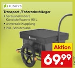 Transport-/Fahrradanhänger im Angebot bei Netto Marken-Discount in Stuttgart Transport-/Fahrradanhänger Angebote von Juskys bei Netto Marken-Discount Stuttgart für 69,99 €