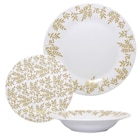 Service vaisselle 18 pièces "Feuille d'or" - CARREFOUR HOME - Carrefour à Évry Service vaisselle 18 pièces "Feuille d'or" - CARREFOUR HOME en promo chez Carrefour Évry à 19,99 €