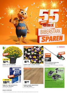 OBI Prospekt BIBERSTARK SPAREN mit 28 Seiten