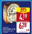 Bière Blonde 7,2° - La Goudale - Aldi à Issy-les-Moulineaux Bière Blonde 7,2° - La Goudale en promo chez Aldi Issy-les-Moulineaux à 6,28 €
