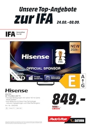 MediaMarkt Saturn LED Fernseher im Prospekt 