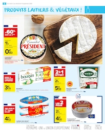 Prix et réduction Boursin dans le prospectus Carrefour Market en cours Offre Boursin dans le catalogue Carrefour Market du moment à la page 8